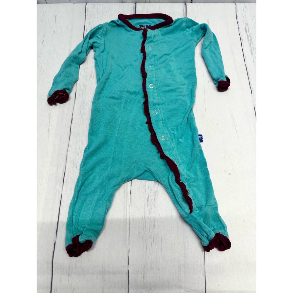 KicKee Pants Blue One Piece Sleepwear Sz 0-3m